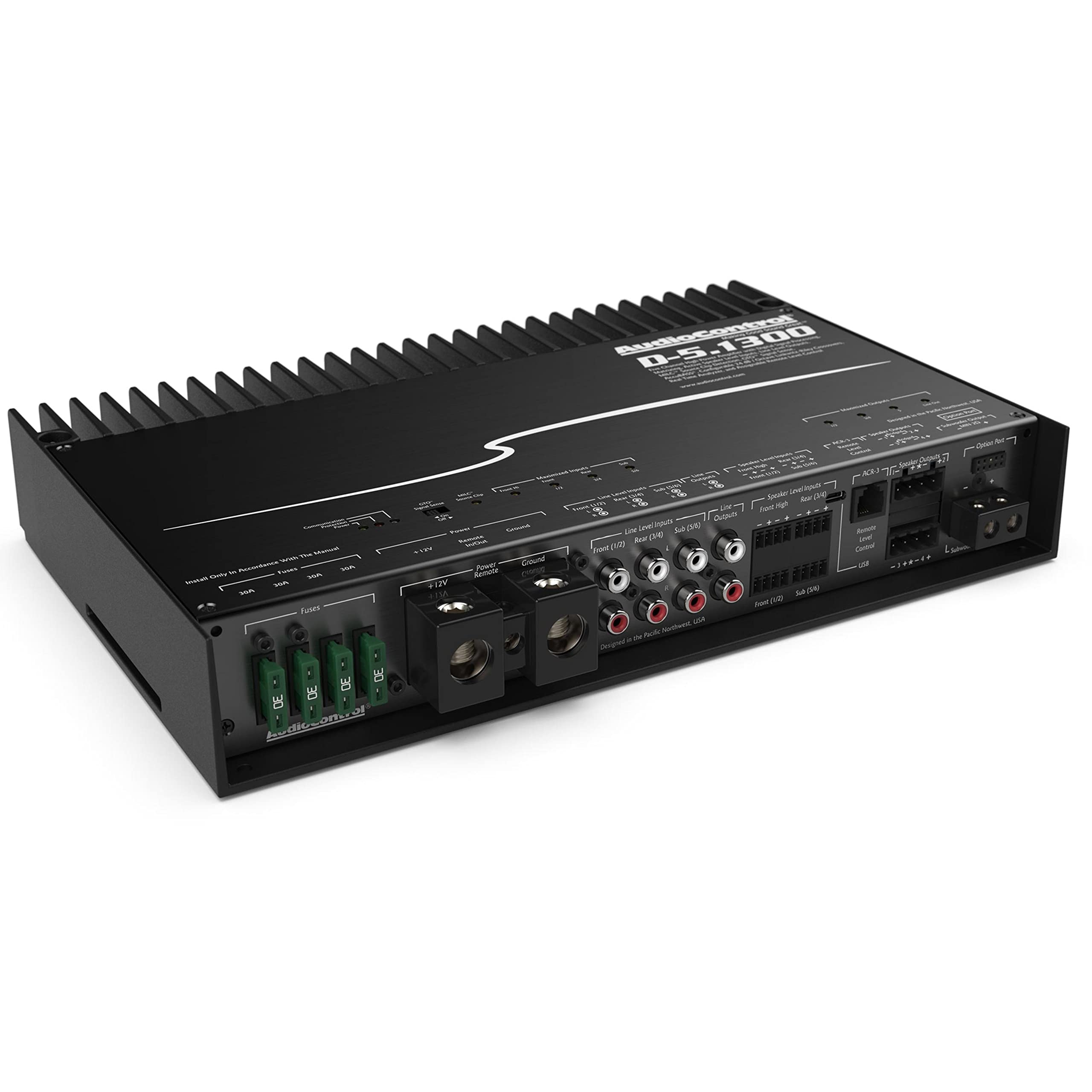 AudioControl D-5.1300 5-Channel Car Audio Amplifier w/Built-in DSP AccuBass