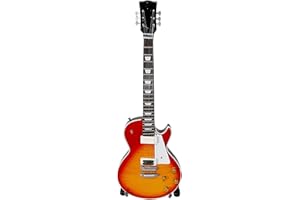 MLI Miniatura di chitarra elettrica Gibson Jimmy Page Led Zeppelin MGT-2035, scala 1:4, ideale come regalo per gli amanti della musica rock