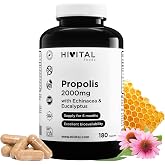 Propolis 2000 mg. 180 capsules for 6 months of treatment. | Propolis Extracts with 10% Galangin, Echinacea with 4% Polyphenol