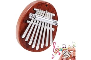NIKSULTANT Mini Kalimba Thumb Piano 8 Keys Finger Piano Solid Wood Finger Thumb Piano Portable Marimba Musical Thumb Piano Gift for Kids Beginners Professional Ideal Music Gift