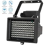 KKmoon IR-Strahler Licht 96 LEDS IR-Strahler CCTV-Kamera-Nachtsicht Night Vision Outdoor Wasserdicht für Überwachungskamera