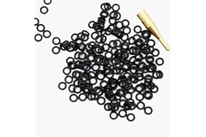 LEFENG SPORTS LeFeng 300 Pcs Dart Shaft O-Rings&Dart Steel Rings, Non-Slip Dart Shaft Rings, Dart Steel Rings for Plastic Shafts, Dart Rubber O Ring for Metal Shafts, Dart Accessories Kit