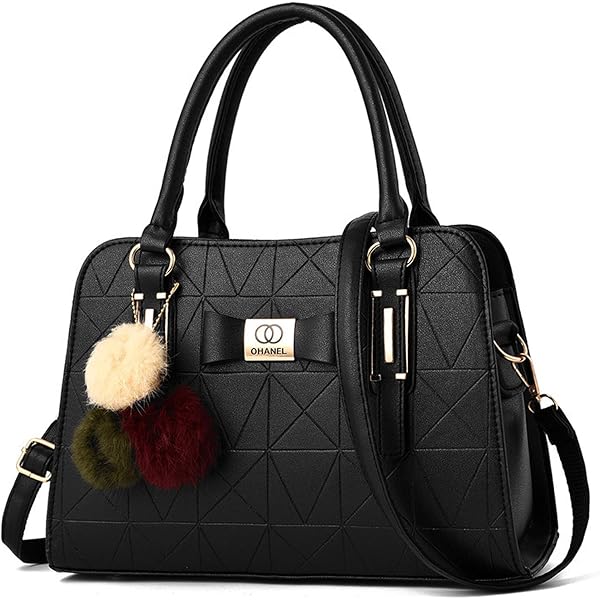 Downupdown Women's Genuine Leather Tote Bag - 3D Floral, Hand Woven Strap, Crossbody/Shoulder - View #12
