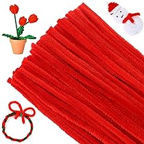 100 Tiges Chenille (cure-pipes) Assorties - 30 Cm, Couleurs Vives, Pour Créations, Déco, Bricolage