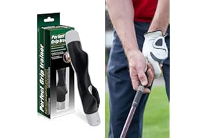 UOQO Golf Grip Training Aid, Golf Grip Trainer Swing Trainer, Golf Training Aids,Right Hand Practice Golf Assistant for Golf Beginner, One Size for All Golf Club