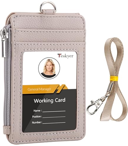 Gogo Portebadge Professionnel Avec Fermeture éclairstyle Vertical En