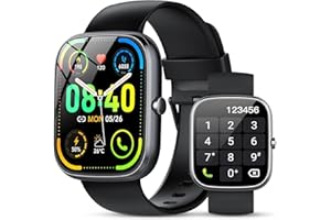 taopodo Smartwatch Herren Damen, 1,91" HD Touch Smart Watch mit Telefonfunktion, 115+Sportmodi Sportuhr, IP68 Fitness Tracker mit Herzfrequenz SpO2 Schlafmonitor Schrittzähler für Android iOS