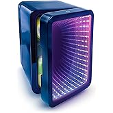 So Chill Mini frigo Infinity effetto LED, alimentato tramite USB, mini dispositivo di raffreddamento portatile con luci a LED