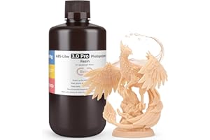 ELEGOO Résine ABS Like 3.0 Pro pour Impression 3D Imprimante 3D LCD MSLA DLP UV 405nm Résine Photopolymère, Haute Précision, Résistance et Ténacité Améliorées, Beige 1000G