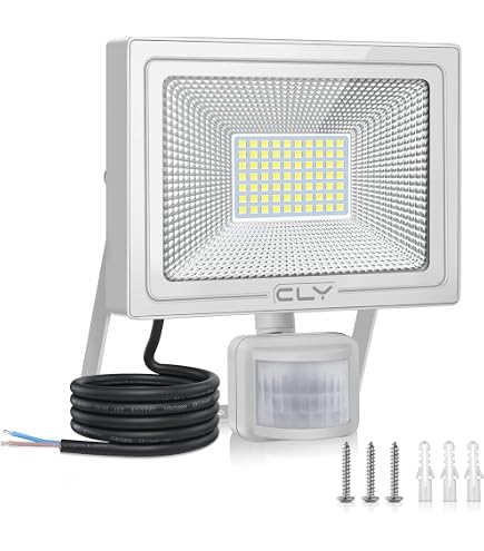 Lot De 4 Projecteurs LED ATRIA 20W Avec Détecteur De Mouvement - Blanc Naturel 4000K, IP66, Angle 8 M | Pour Jardin, Terrasse, Parking