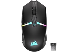 ‎CORSAIR Corsair NIGHTSABRE RGB Wireless Gaming-Maus Für FPS, MOBA - 26.000 DPI - 11 Programmierbare Tasten - Bis zu 100 Stunden Akku - iCUE-Kompatibel - Schwarz