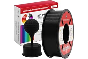 XINGTONGZHILIAN PLA 3D Printer Filament 1.75mm,PLA Filament,3D Printing Filament Material Dimensional Accuracy +/- 0.02 mm,1kg/Spool (2.2 LBS) for 3D Printers,Black PLA