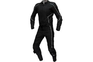 ‎XLS XLS Lederkombi, Herren Zweiteiler, Schwarz, matt, Echtleder, zweiteilige Motorradkombi (68)