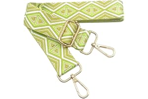 KERIOCUSI Tracolla Regolabile Colorata per Borse Donna Beige Verde lime, 80-130cm Cinghia della Borsa con Gold Moschettone, Durevole per Crossbody Borsa, Chitarra, Borse Moderne Accessori, 3.8cm, 1204