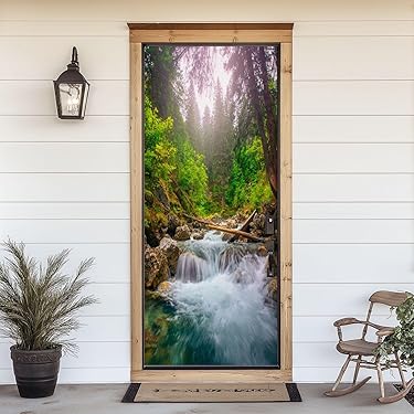 Tür Tapete Selbstklebend 85x200cm - 3D Sukkulenten Design Für Zimmertüren