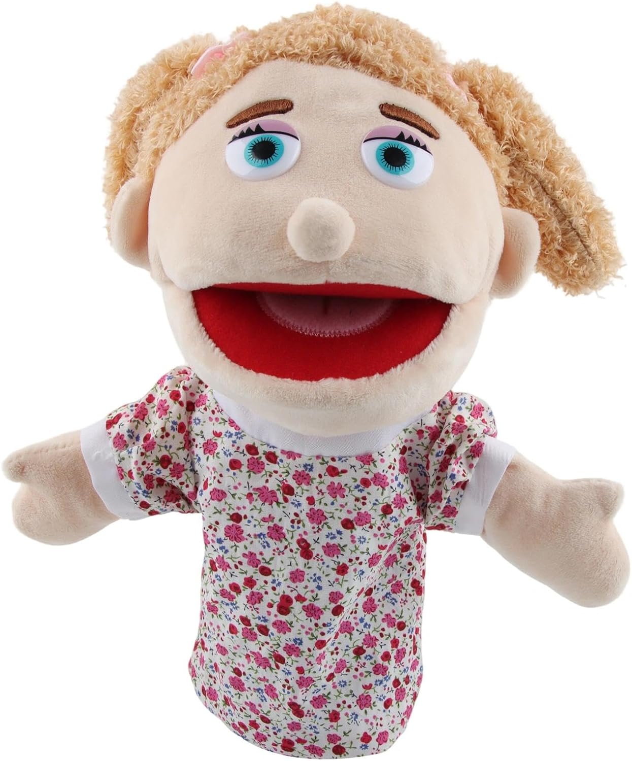 XIMEY Marionetas de Mano Niños, Marionetas de Cuerda, Marioneta Peluche Mano, Títere de Mano para Cuenta Cuentos, Enseñar y Realizar Juegos Interactivos, Regalo de Cumpleaños (Hija, 30cm)