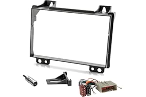 Sound-way Kit de Montage Autoradio, Façade Cadre de Radio 2 DIN, Adaptateur Compatible avec Ford Fiesta 2001-2005 / Fusion 2002-2005
