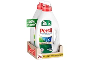 ‎PERSIL Persil Ultra Konzentrat Universal Waschmittel (124 Waschladungen), hochkonzentriertes Flüssigwaschmittel mit Tiefenrein-Plus Technologie gegen hartnäckigste Flecken
