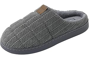 JOMIX Męskie kapcie zimowe zamknięte kapcie domowe ciepłe i wygodne