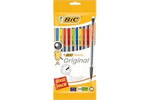 BIC Matic Original Porte-Mines 0,7 mm HB - Couleurs Assorties, Pochette de 10