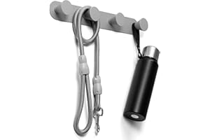 nidoshu appendiabiti da parete design - Attaccapanni da muro moderno senza viti a vista. Appendiabiti da muro decorativo 4 ganci antiscivolo 3 opzioni di montaggio: 1 adesiva e 2 con viti (Grigio)