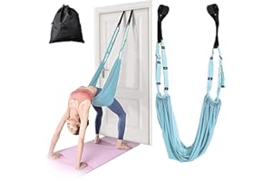 KimDaro Waist Back Leg Stretch Strap/Yoga Fitness Band, Leg Stretching Assist Trainer, Yoga Stretcher, Back Bend Split Inversion Strap for Fitness, Dance, Ballet, Gymnastics