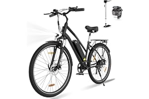 ELEKGO Vélo Électrique, 28" Vélos à Assistance Électrique, Ville E-Bike avec Batterie Amovible 36V 15Ah, Moteur 250W, 7 Vitesses, E-Bike Urbain pour Adulte Homme Femme Autonomie jusqu'à 45-100KM