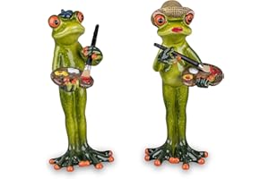 formano Przepiękna para żab, artyści, malarze, malarze, figurki kolekcjonerskie, dom żabi