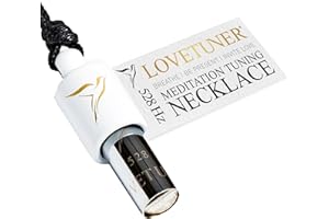 LOVETUNER Collar de Respiración Consciente y Meditación | Love Frequency Solfeggio 528 Hz | Collar Silbato para Alivio del Estrés | Promueve la Calma a través de Soundhealing y Breathwork