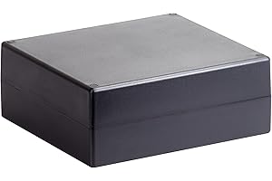 HEITRADE Alloggiamento universale con coperchio a vite, 240 x 190 x 90 mm, nero opaco, 1 pezzo