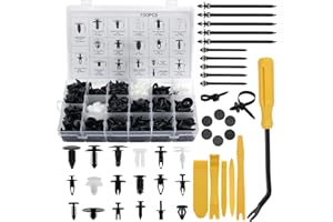 YESLUSY Auto Befestigung Clips 756 Stücke, Plastikklips Satz, Universal Türverkleidung Klammern, Stoßstangen Zierleisten Plastikklips Set, Spreiznieten Karosserie Befestigungssatz, mit Demontage Werkzeuge