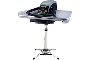 Speedypress 91HD Professionelle Dampfbügeleisen, silberfarben, 91 cm, mit Halterung (+ Bügeleisen, zusätzliche Wasserfilterpatrone, Ersatzbezug und Schaumstoff)