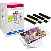 LCL Compatible with Canon Selphy CP1500 CP1300 CP1000 CP1200 CP910 Ink Photo Paper Set, 100 x 148 mm 108 Sheets of Paper and