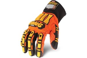 Ironclad Kong SDX2-03-M Gants de sécurité pour pétrole et gaz Orange Taille M