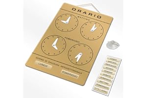 POLITARGHE Cartello ORARIO regolabile apertura negozio studio laboratorio bar (Oro)