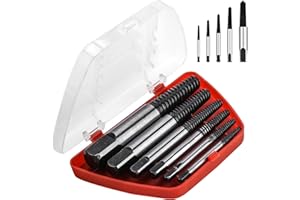 Dorart Home Extractor de Tornillos Herramientas Taller Mecanico 5pcs Extractor de Tornillos Rotos Cinco Tamaños Diferentes Extractor Tornillos Aplicar a 53mm-81mm