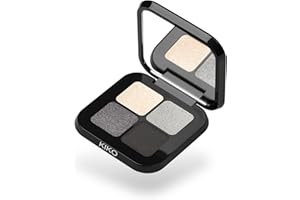 KIKO Milano Bright Quartet Eyeshadow Palette 04 | Palette Avec 4 Ombres À Paupières Cuites Pour Utilisation Sèche Et Humide