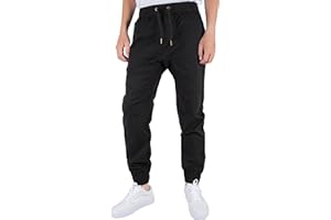 ITALYMORN Joggers Pantaloni Sportivi da Uomo Jogging Cotone Tuta vestibilità Slim