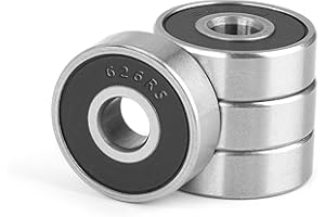 JESUSTREE 4 Pièces 626-2RS Roulement à Billes à Double Étanchéité 6x19x6mm, sans frottement, Acier au Chrome et Pré-lubrifiés, pour Skateboard, Scooter Miniature, Planches de Skate, patins à roulettes