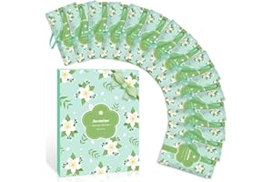 Scent-Hi Scented Sachets, 14 Pack, Wardrobe Fresheners - Jasmine Fragrance Drawer for Clothes, Closet, Cupboard, Car
