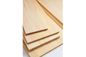 Mondo Viro Tavola lamellare in abete grezzo squadrato pannello naturale per lavori di bricolage spessore 18 cm (80 x 40 cm)