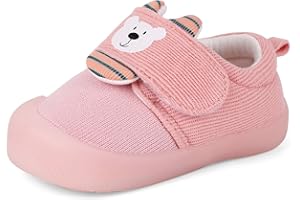 MASOCIO Scarpe Neonato Bimbo Scarpine Primi Passi Bambino con Suole Gomma Antiscivolo