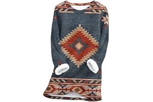 HAOLEI Fleece Lined Jumper Ladies UK Sale Clearance,Winter Warm Christmas Sweatshirt Ladies Vintage Argyle Print Plush Sweater Pullover Sweater Casual Thick Velvet Plaid Fleece Tops Plus Size 8-22