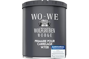 WO-WE Primaire carrelage pour sol extérieur, intérieur - Haut accrochage - à base d'eau W708-1KG