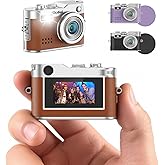 Rollei Mini Digital Camera Brown 1080P Small Camara Digital Retro | Digital Camera with 0.96" 2MP Color Screen Compact Digita
