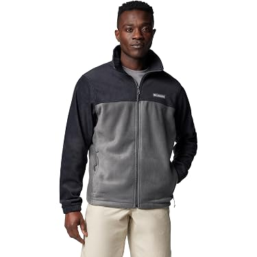 Veste Polaire Homme UMIPUBO - Hiver Chaud Zippée Avec Poches - Manteau Randonnée Sans Capuche