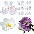 SHANIABELLE Daisy Flower Molds Anemone Flower Cake Fondant Molds Silicone Anemone Flower Molds Sugar Flower Cake Decorating Tool