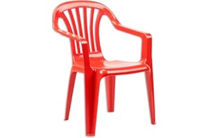 GREEMOTION greenmotion for kids – Foldable Chair Baby Altea in Red – Small Foldable Garden Chair – Plastic Balcony Chair for Children – Foldable Chair for Kids – Monoblock – Chair for Garden and Terrace