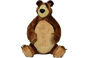 Simba - 109309894 - Masha et Michka -Peluche Michka avec Jambes Articulées - Marron - 50 cm