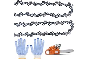XUJINSONGG Catene Motosega 35 cm 3/8" LP 52, Set di 2 Catene per Sega, Catene di Ricambio, Catena a basso contraccolpo Compatibile con Bosch, Makita, Husqvarna, Dolmar, Einhell, Makita DUC353Z, etc.